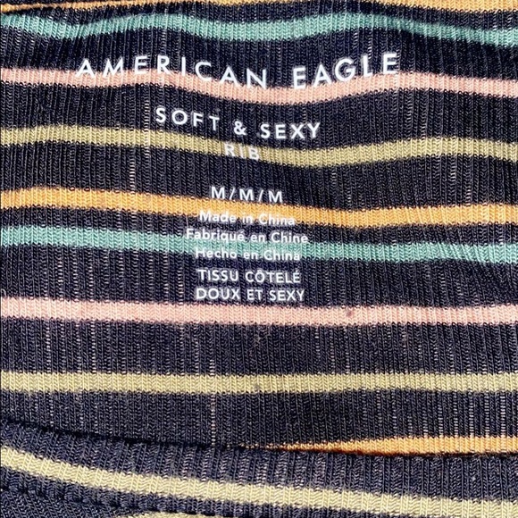American eagle cropt striped shirt - Picture 1 of 2